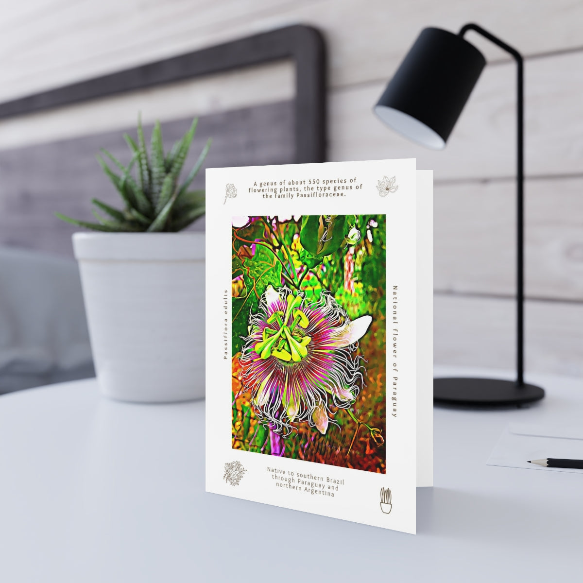 Passiflora Blank Cards image 0