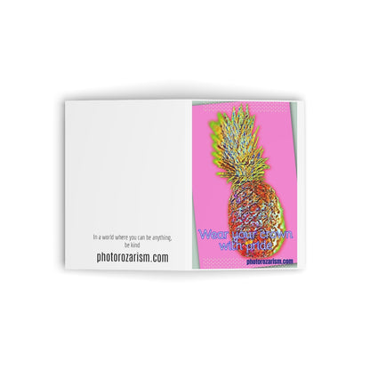 Pineapple Pop Art Blank Cards image 6