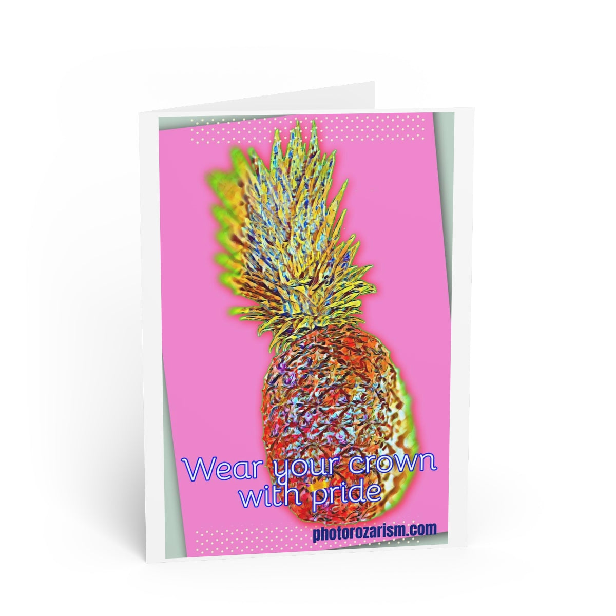 Pineapple Pop Art Blank Cards image 2