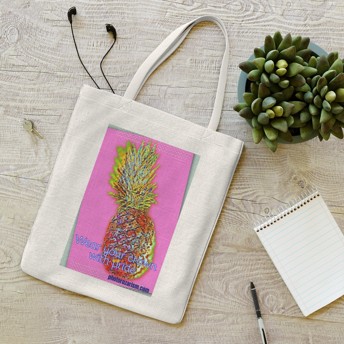 Pineapple Crown Tote Bag image 3
