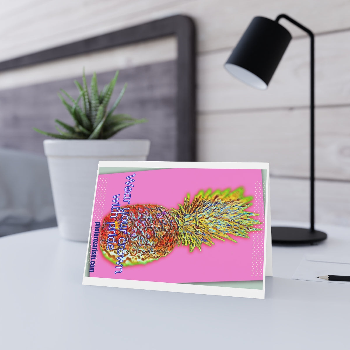 Pineapple Pop Art Blank Cards image 9