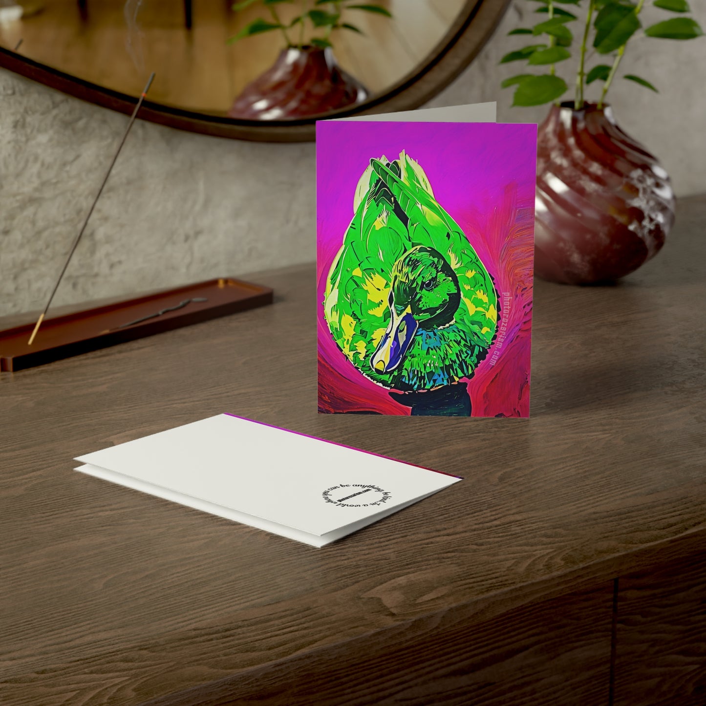 Neon Duck Greeting Cards (1, 10 and 30 pcs)