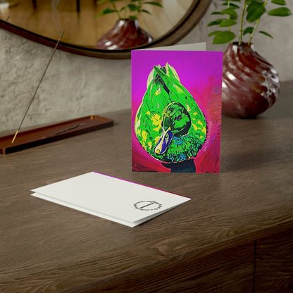 Neon Duck Greeting Cards (1, 10 and 30 pcs)