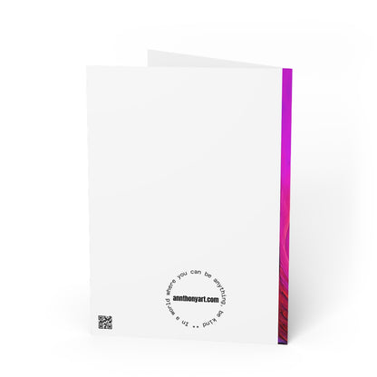Neon Duck Blank Greeting Cards