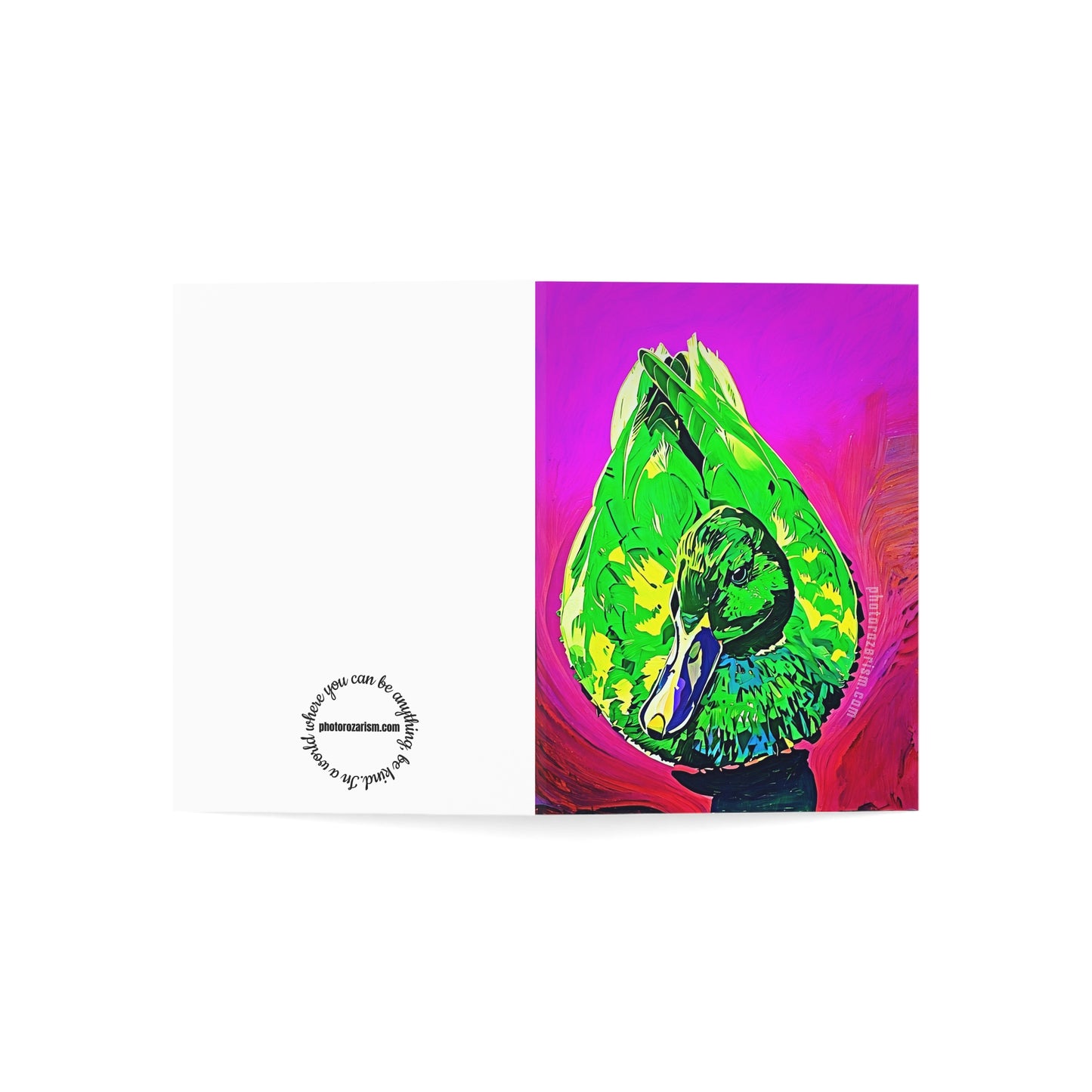 Neon Duck Greeting Cards (1, 10 and 30 pcs)