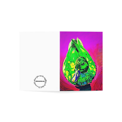 Neon Duck Greeting Cards (1, 10 and 30 pcs)