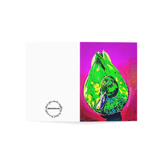 Neon Duck Greeting Cards (1, 10 and 30 pcs)