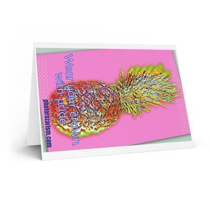 Pineapple Pop Art Blank Cards image 4